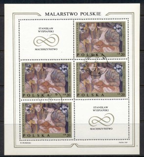 Poland-1969-Polish-Paintings-20g-sheetlet-CTO