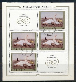 Poland-1969-Polish-Paintings-60g-sheetlet-CTO