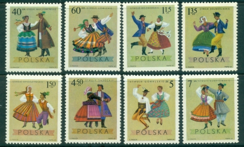 Poland-1969-Regional-Costumes-MUH-lot35540