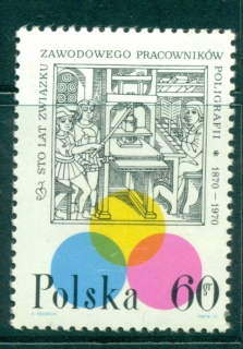 Poland-1970-Printers-Trade-Union-MUH-lot35547