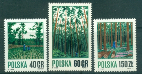 Poland-1971-Paper-Forest-Management-MUH-lot35570