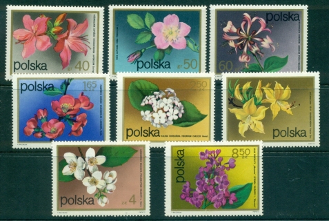 Poland-1972-Flowering-Shrubs-MUH-lot35609