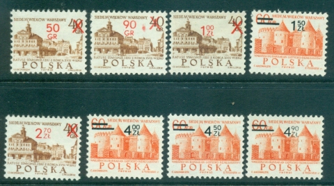 Poland-1972-Surcharges-8-MUH-lot35606