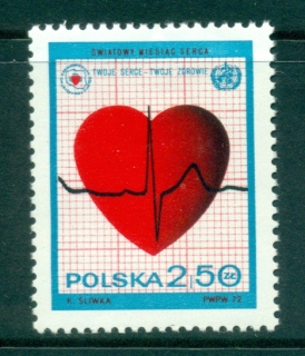 Poland-1972-World-Health-day-MUH-lot35585