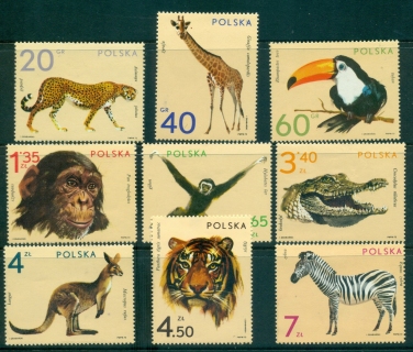 Poland-1972-Zoo-Animals-MUH-lot35597