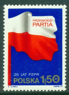 Poland-1973-Polish-Flag-MUH-Lot16115