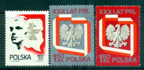 Poland-1974-Poland-Republic-Anniv-MUH-lot35638