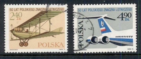 Poland-1975-Air-Post-50th-Anniversary-CTO