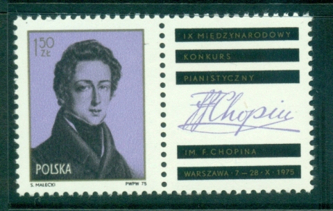 Poland-1975-Frederic-Chopin-label-MUH-lot35664