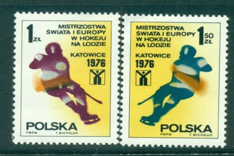 Poland-1976-Ice-Hockey-MUH-lot35678