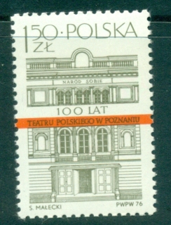 Poland-1976-Polish-Theatre-Poznan-MUH-lot35684