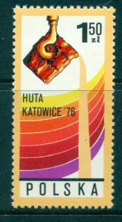 Poland-1976-Steel-production-Katowice-MUH-lot35689