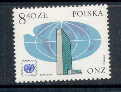 Poland-1976-UN-Postage-Stamp-Anniversary-MUH