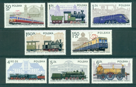 Poland-1978-Trains-Locomotives-MUH-lot35718