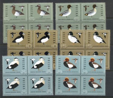 Poland-1985-Water-Birds-Blk4-MUH