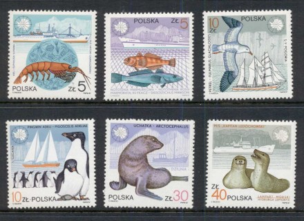 Poland-1987-Antarctic-Wildlife-Ships-MUH