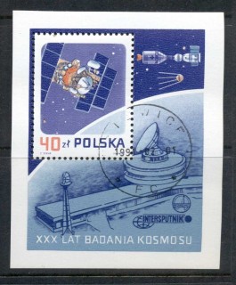 Poland-1987-Sputnik-Space-Satellite-MS-CTO