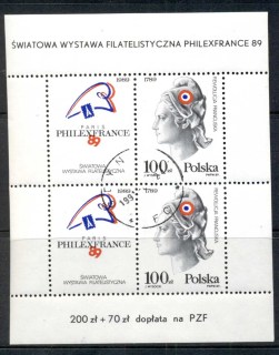 Poland-1989-Philexfrance-MS-CTO