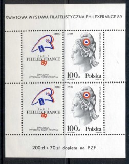 Poland-1989-Philexfrance-MS-MUH