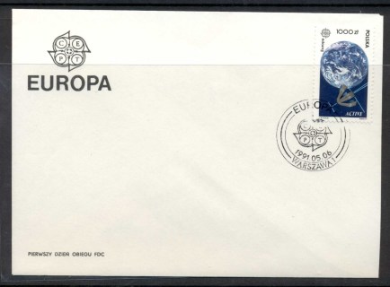 Poland-1991-Europa-Man-in-Space-FDC