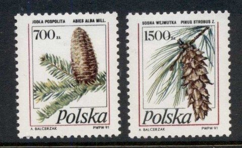 Poland-1991-Pine-Cones-MUH