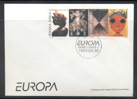 Poland-1993-Europa-Modern-Art-FDC