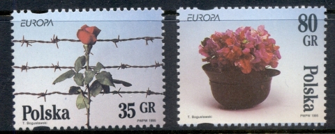 Poland-1995-Europa-Flowers-MUH