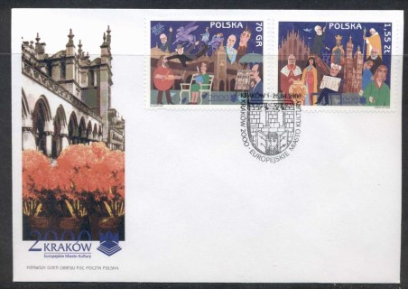 Poland-2000-Cracow-European-City-of-Culture-FDC