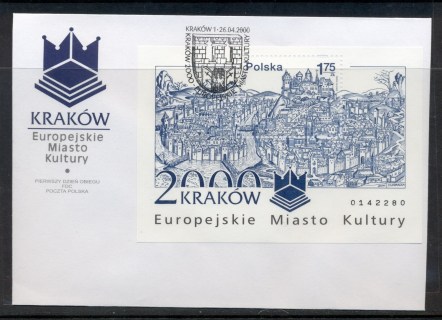 Poland-2000-Cracow-European-City-of-Culture-MS-FDC