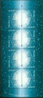 Poland-2009-EUROPA-Stamps-Astronomy-pair-MUH
