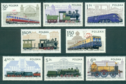 Poland-1978-Trains-Locomotives-MUH-lot35718