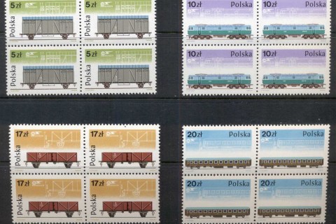 Poland-1985-Railways-blk4-MUH
