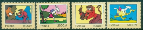 Poland-1993-Cartoon-Characters-MUH