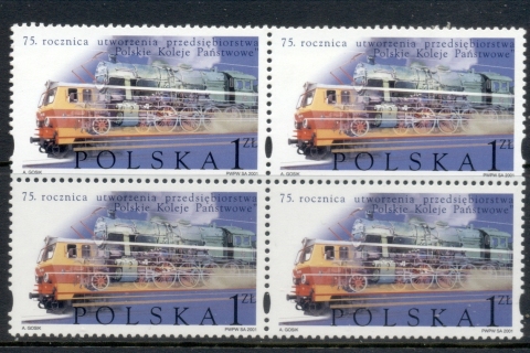 Poland-2001-Polish-State-railways-blk4-MUH