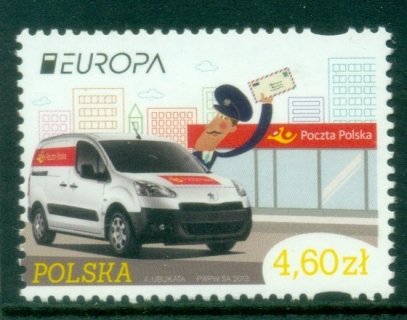 Poland-2013-EUROPA-Stamps-Postal-Vehicles-MUH