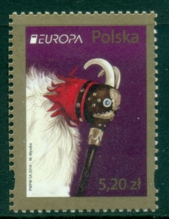 Poland-2014-EUROPA-Stamps-Musical-Instruments-MUH