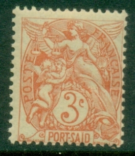 Port-Said-1902-03-Blanc-3c-red-orange-MLH