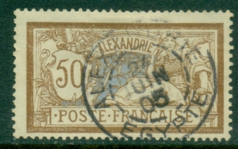 Port-Said-1902-03-Merson-50c-bistre-brown-lavender-FU