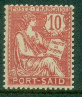 Port-Said-1902-03-Mouchon-10c-rose-red-MLH