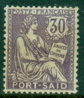 Port-Said-1902-03-Mouchon-30c-violet-MLH