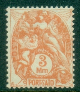 Port-Said-1927-28-Blanc-3m-orange-MLH