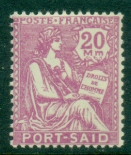 Port-Said-1927-28-Mouchon-20m-rose-lilac-MLH