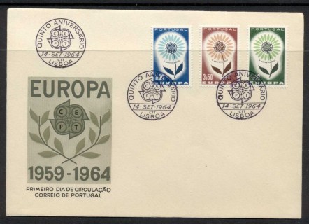 Portugal-1964-Europa-Daisy-of-Petals-FDC