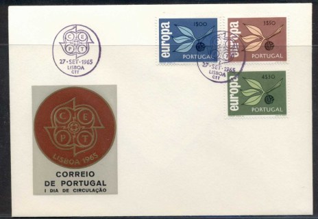 Portugal-1965-Europa-Leaves-Fruit-FDC