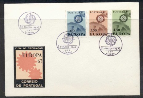 Portugal-1967-Europa-Cogwheels-FDC