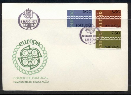 Portugal-1971-Europa-Chain-through-O-FDC