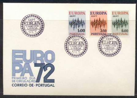 Portugal-1972-Europa-Sparkles-FDC