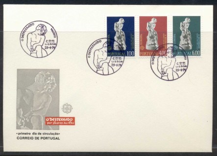 Portugal-1974-Europa-Sculpture-FDC