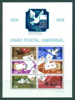 Portugal-1974-UPU-Centenary-MS-MUH-lot56439