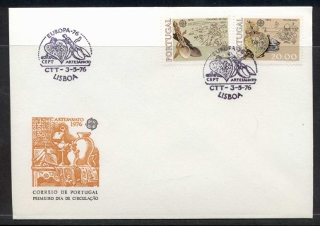 Portugal-1976-Europa-Pottery-FDC